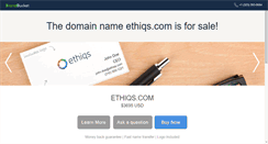 Desktop Screenshot of ethiqs.com